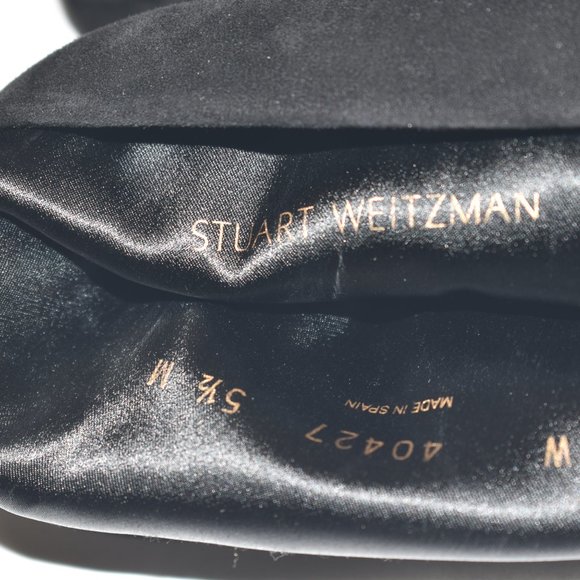 STUART WEITZMAN Lafayette Slouch Boot OVER THE KNEE SUEDE BLACK 5.5 (P4) - Picture 13 of 13